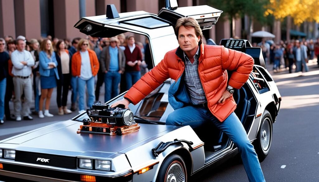 michael j fox back to the future