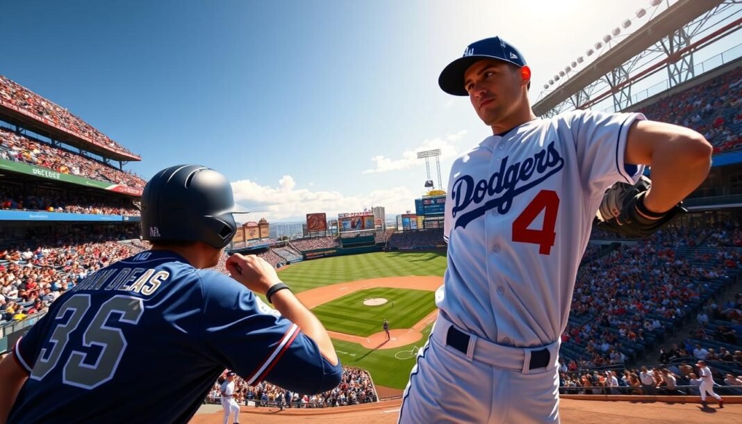 padres vs dodgers match player stats