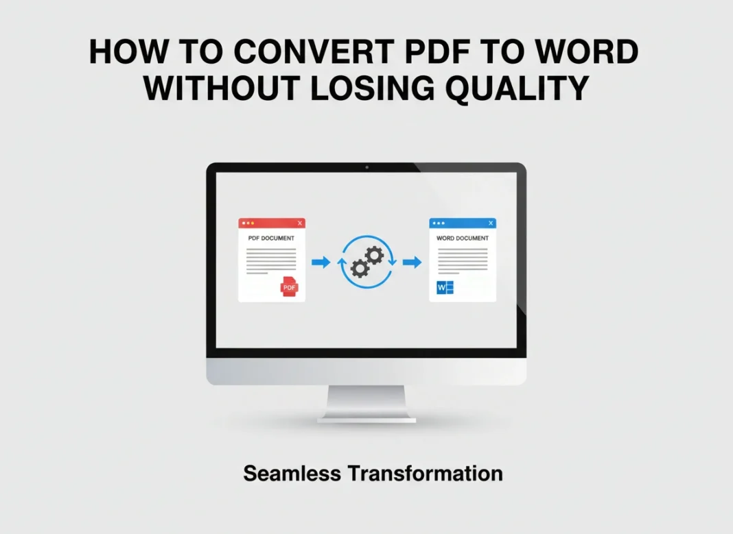 How to Convert PDF to Word Without Losing Quality