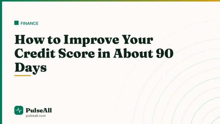 How to Improve Your Credit Score in About 90 Days