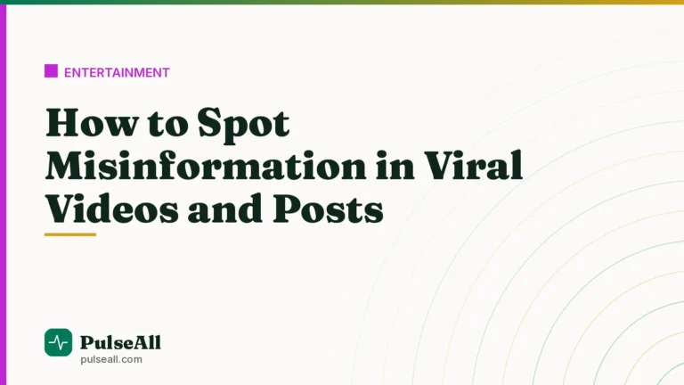 How to Spot Misinformation in Viral Videos and Posts
